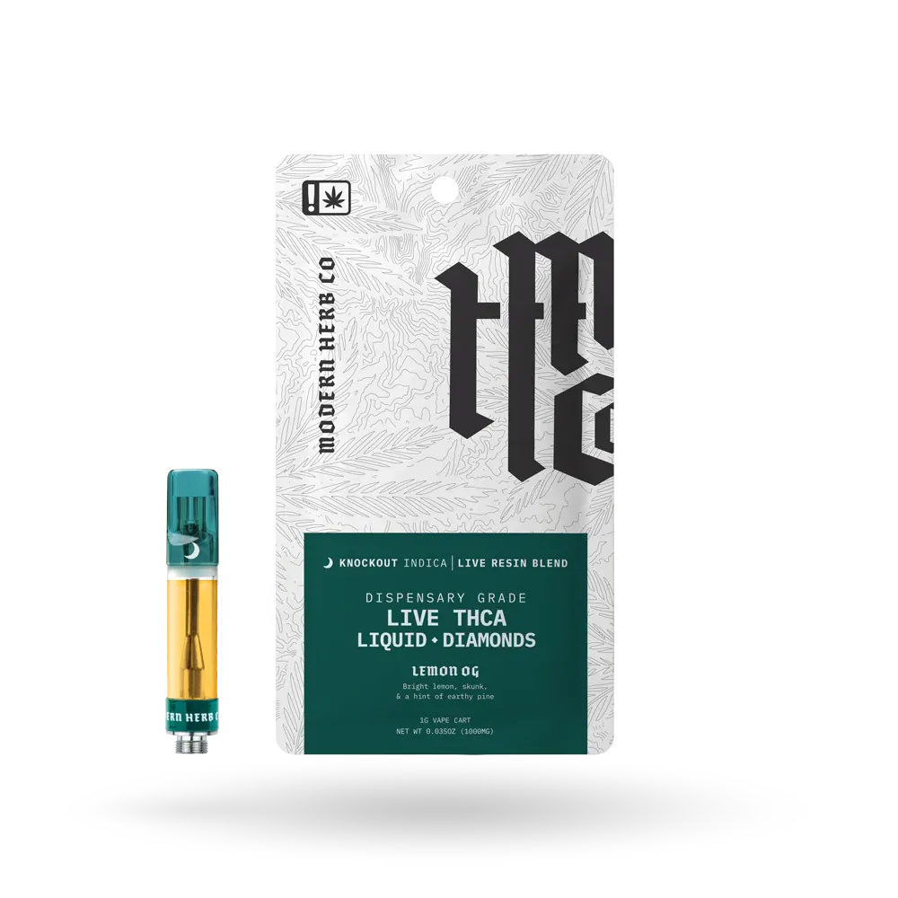 Modern Herb Co Liquid Diamonds THCA Cartridge 1G Modern Herb Co Coastal Hemp Co