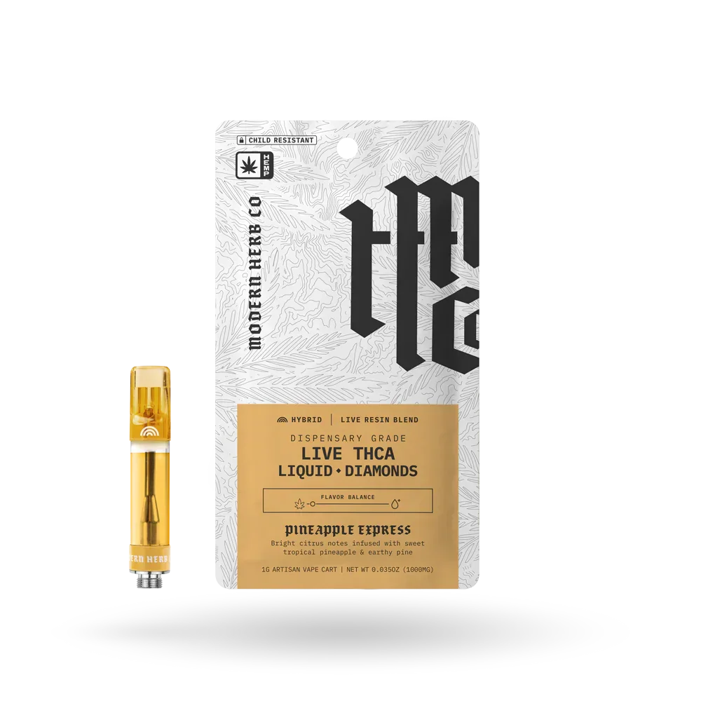 Modern Herb Co Liquid Diamonds THCA Cartridge 1G Modern Herb Co Coastal Hemp Co