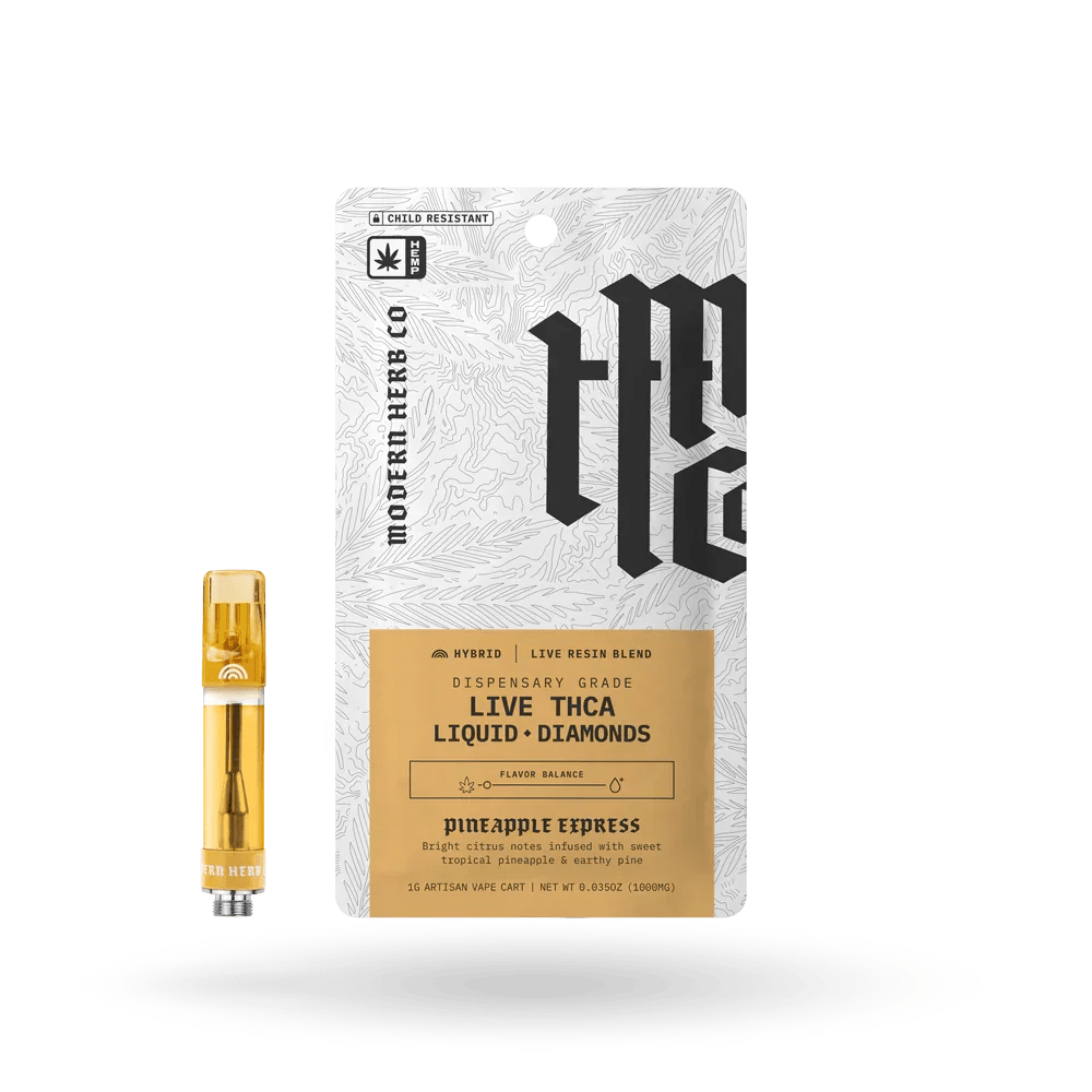 Modern Herb Co Liquid Diamonds THCA Cartridge 1G Modern Herb Co Coastal Hemp Co