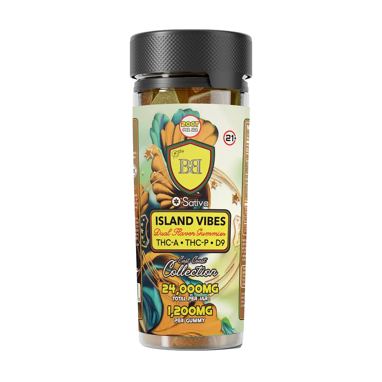 Budbuddy Dual Flavor Gummies 24000mg Budbuddy Coastal Hemp Co