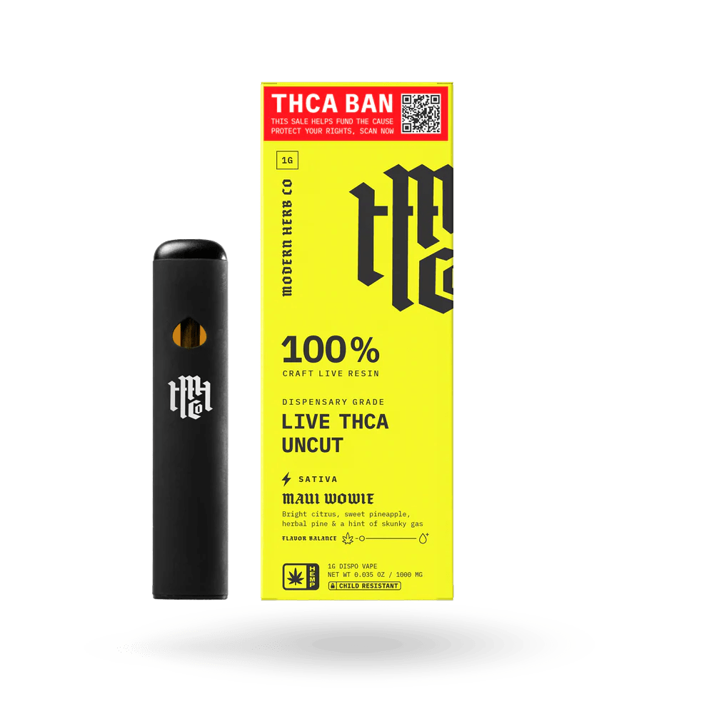 Modern Herb THCA Live Resin Disposable - Uncut Modern Herb Co. Coastal Hemp Co