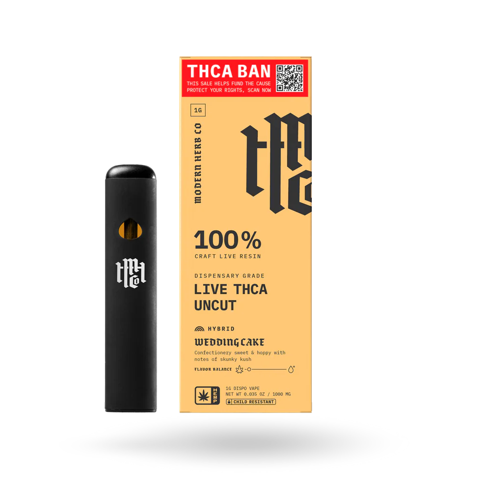 Modern Herb THCA Live Resin Disposable - Uncut Modern Herb Co. Coastal Hemp Co