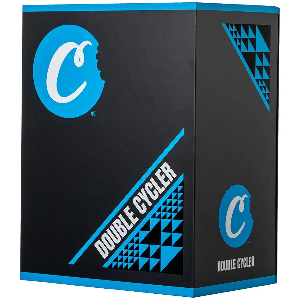 Cookies Double Cycler Glass Water Pipe | 9" | 14mm F Cookies Coastal Hemp Co