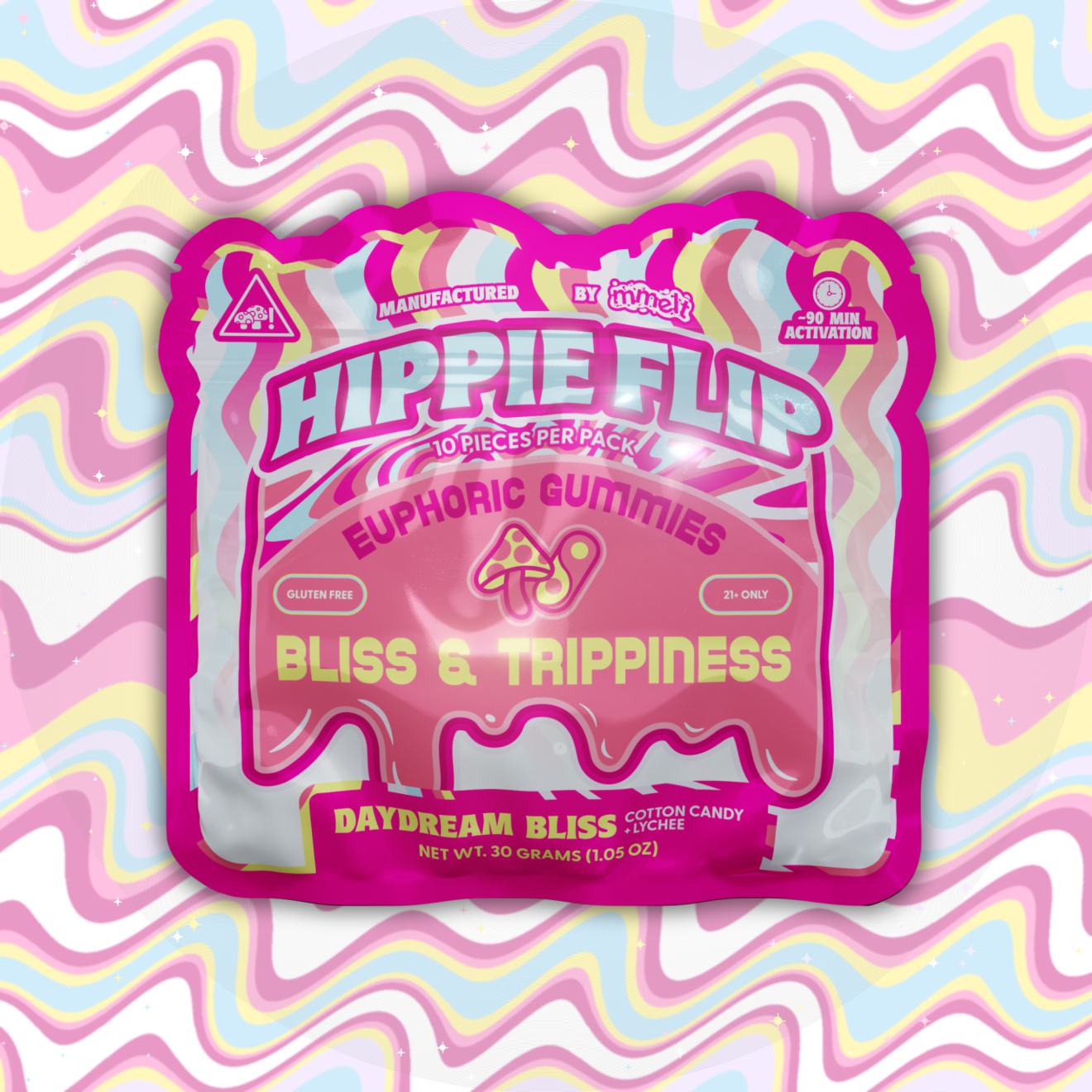 Hippie Flip Mushroom Gummies 10ct - Coastal Hemp Co