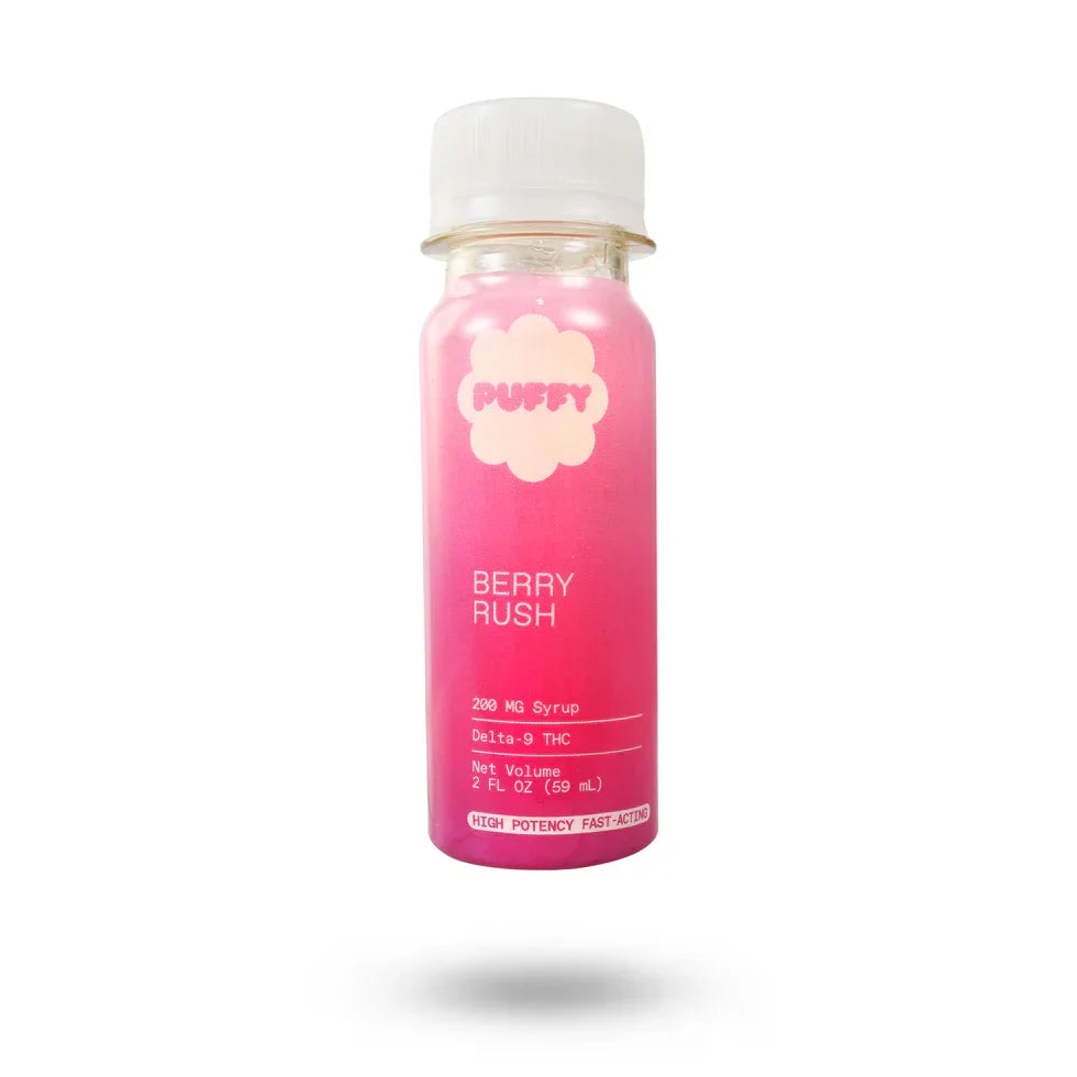 PUFFY Delta-9 Syrup 200mg Fast-Acting THC Mixer QWIN Coastal Hemp Co