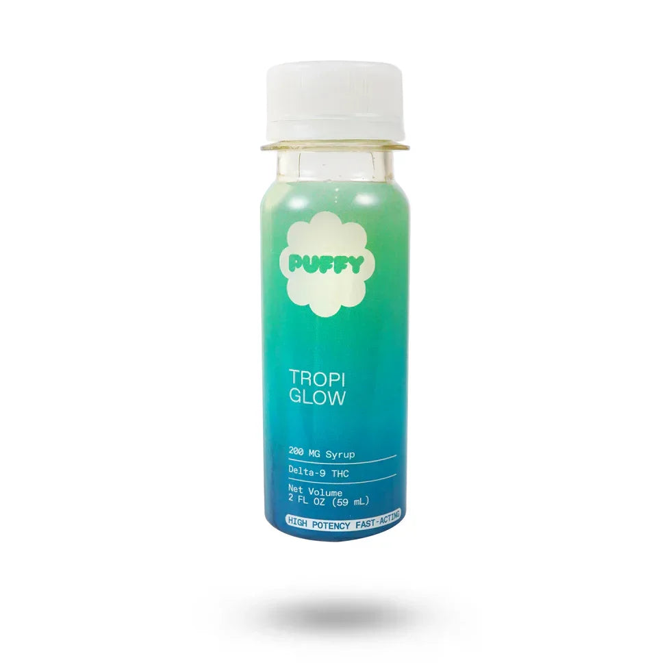 PUFFY Delta-9 Syrup 200mg Fast-Acting THC Mixer QWIN Coastal Hemp Co