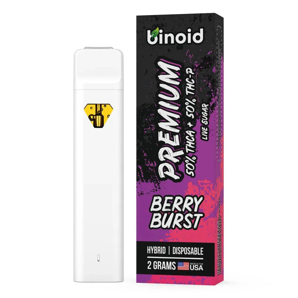 Binoid Pure 50/50 Live Sugar THCA + THC-P Disposable 2G Binoid Coastal Hemp Co