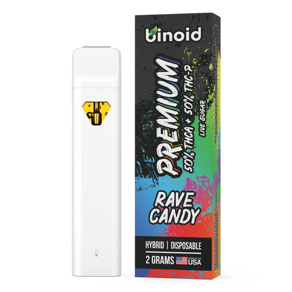 Binoid Pure 50/50 Live Sugar THCA + THC-P Disposable 2G Binoid Coastal Hemp Co