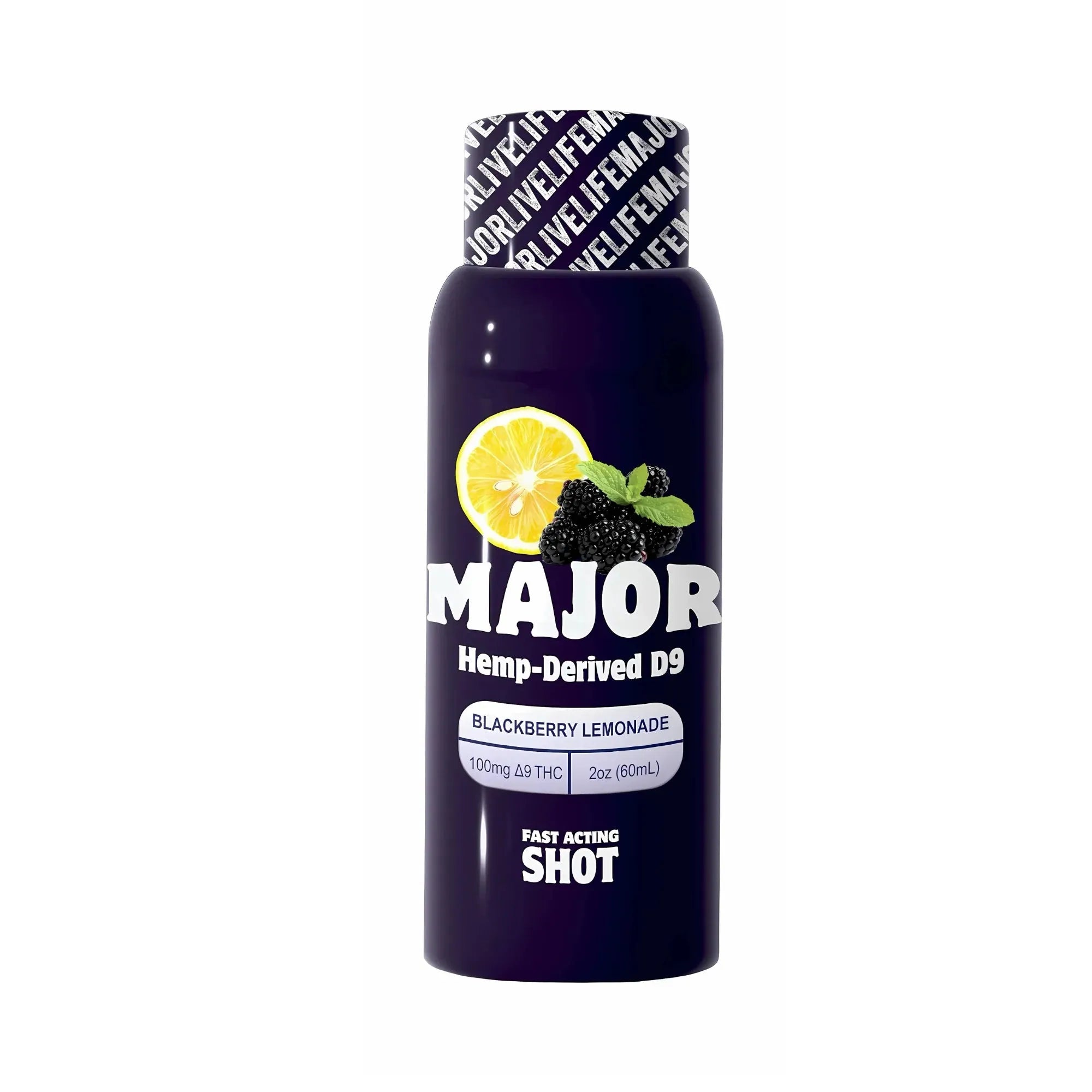 Major Fast-Acting THC Shot 100mg Major Coastal Hemp Co