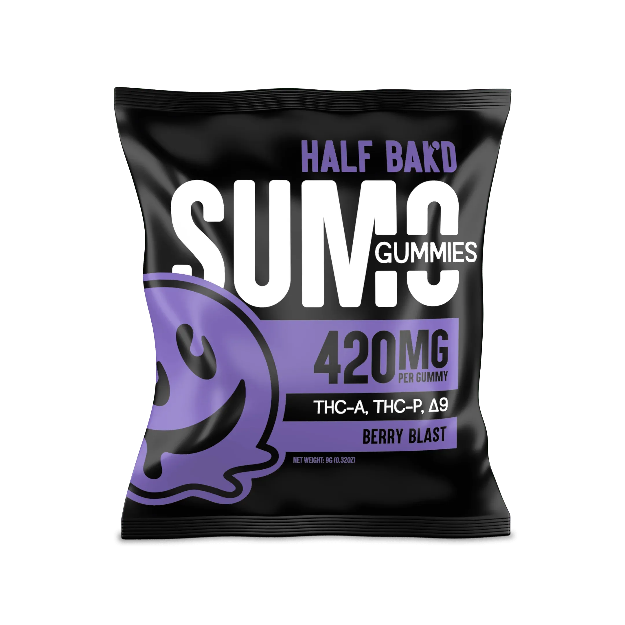 HALF BAK'D - Sumo Gummies 420mg 2ct Half Bak'd Coastal Hemp Co