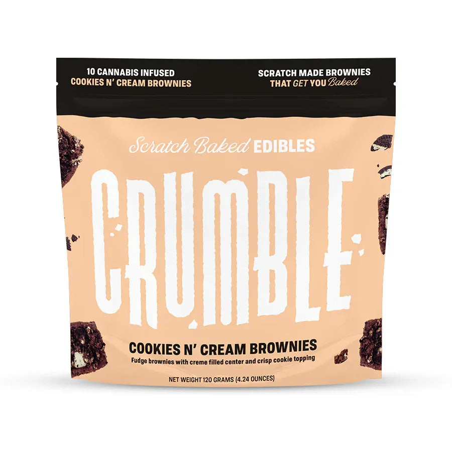Crumble Cookies n' Cream Brownies Crumble Coastal Hemp Co