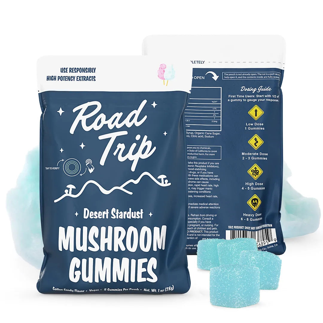 Road Trip Mushroom Gummies Desert Stardust Road Trip Co. Coastal Hemp Co