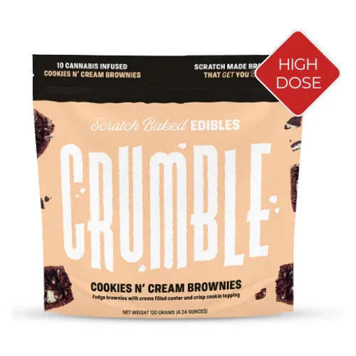 Crumble Cookies n' Cream Brownies 300mg Coastal Hemp Co Coastal Hemp Co