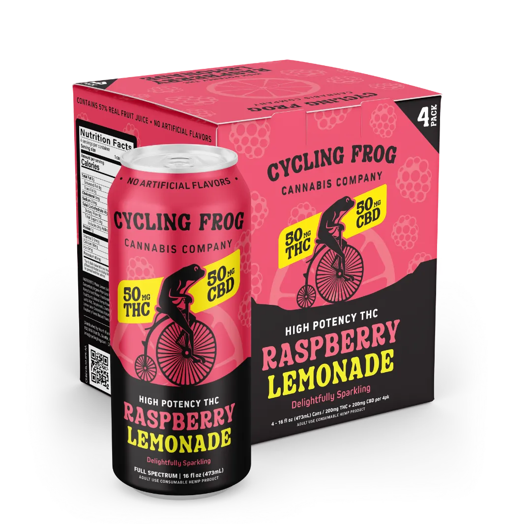Cycling Frog Lemonade THC 50mg cycling frog Coastal Hemp Co