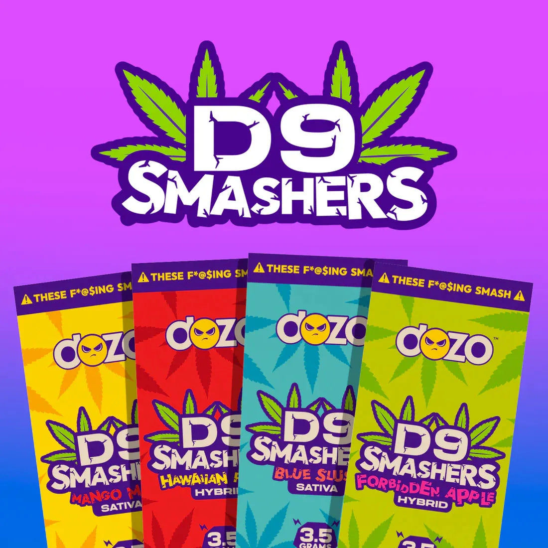 Dozo D9 Smashers Disposable 3.5G THCa Dozo Coastal Hemp Co