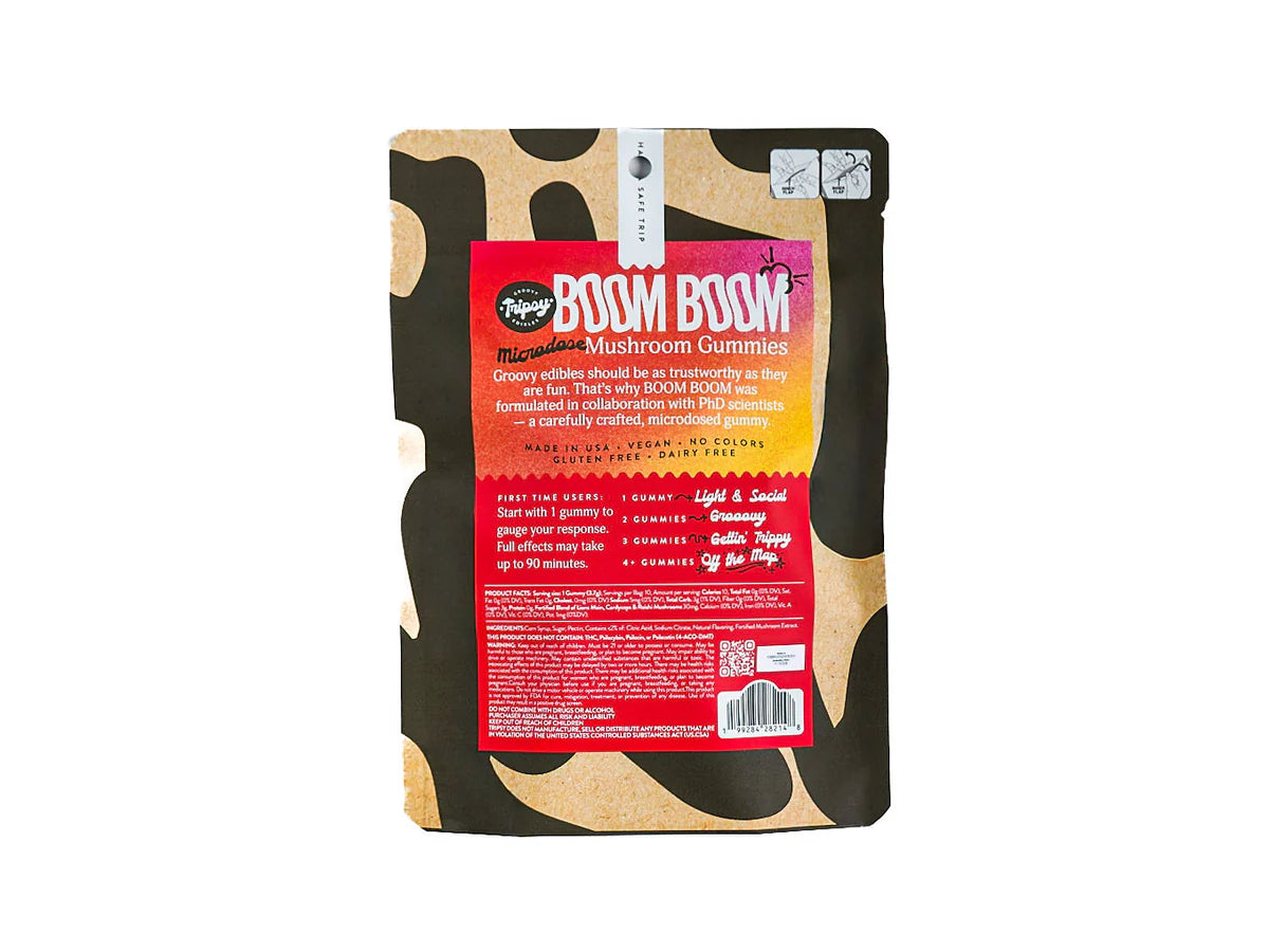 Tripsy BOOM BOOM Microdose Mushroom Gummies 10ct. Realize Coastal Hemp Co