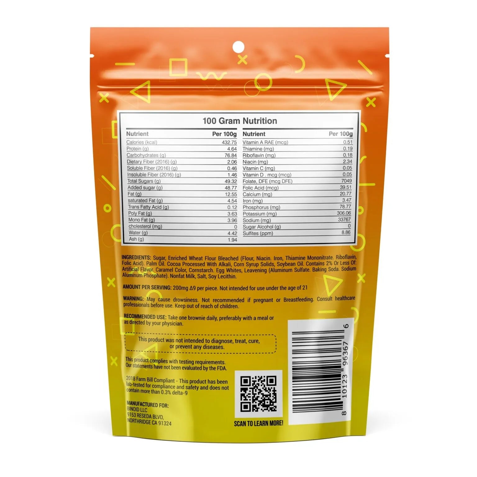 Binoid Mini Brownie Bites – 1000mg Binoid Coastal Hemp Co