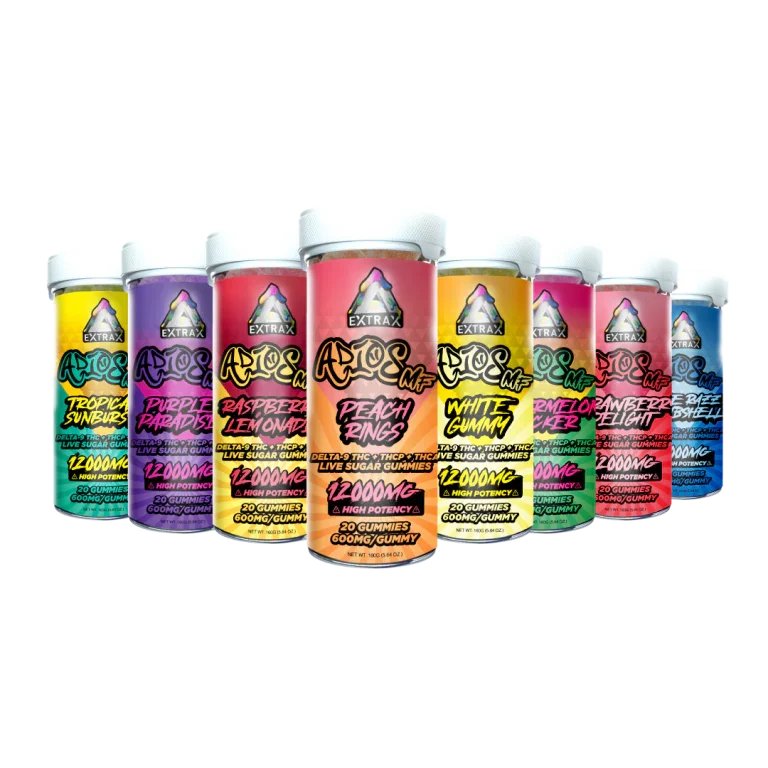 Delta Extrax Adios MF THCA Gummies 12,000MG | 6-Pack Display Delta Extrax Coastal Hemp Co
