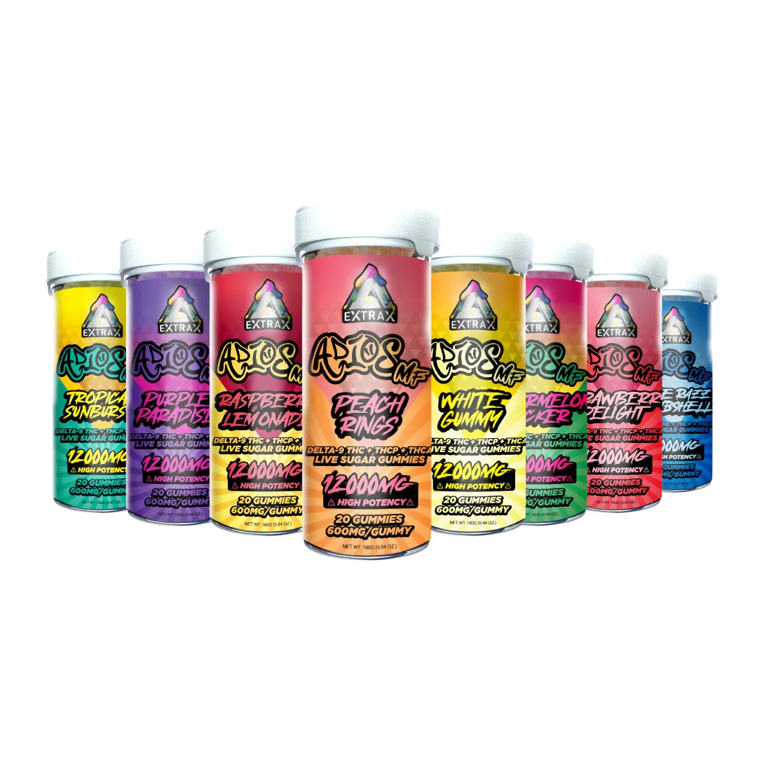 Delta Extrax Adios MF THCA Gummies 12,000Mg Delta Extrax Coastal Hemp Co