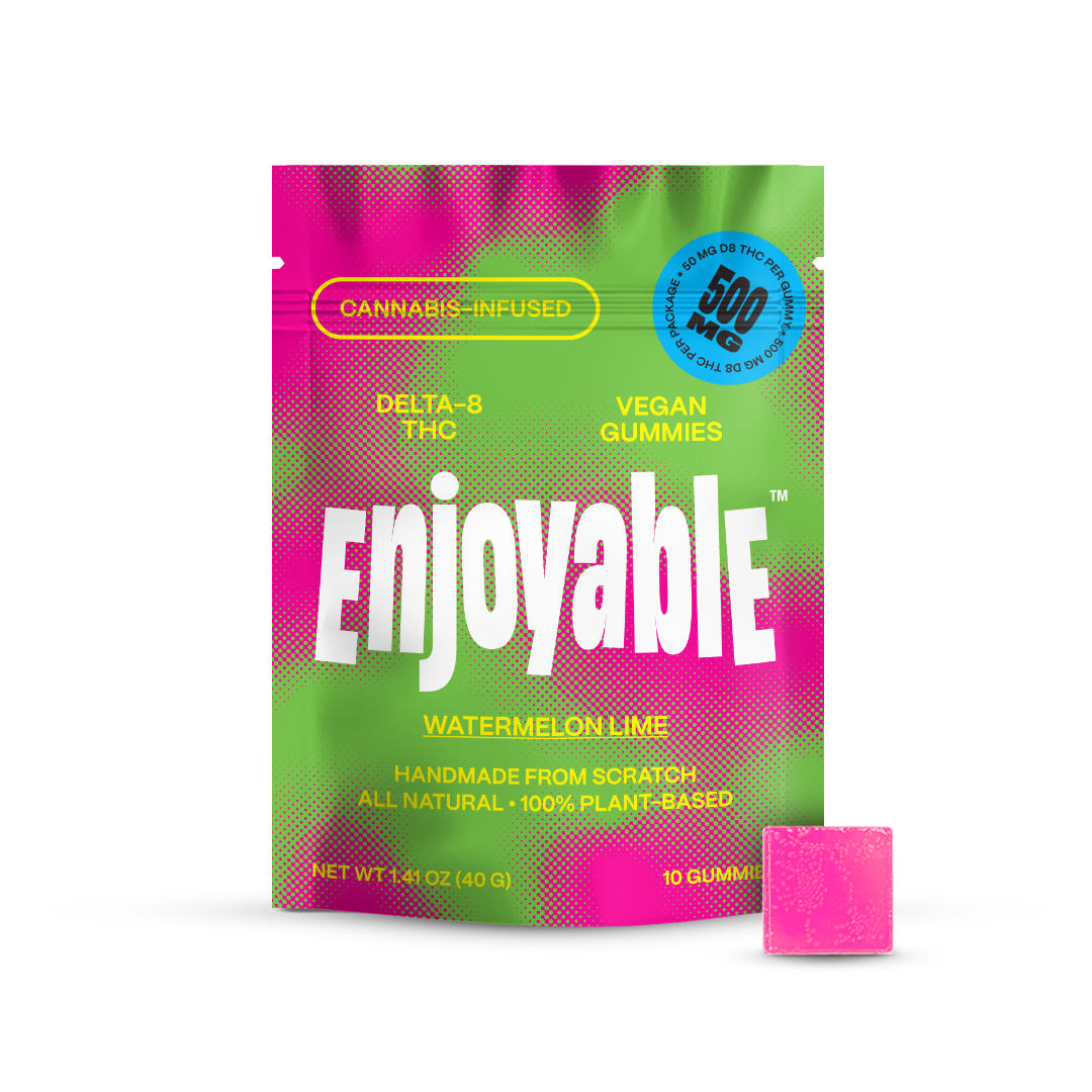 Enjoyable Delta-8 THC Vegan Gummies | 1000mg Enjoyable Coastal Hemp Co