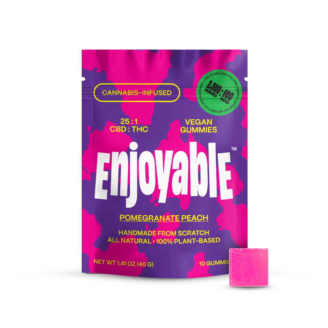 Enjoyable 25:1 CBD:THC Vegan Gummies Surfside Brands Coastal Hemp Co