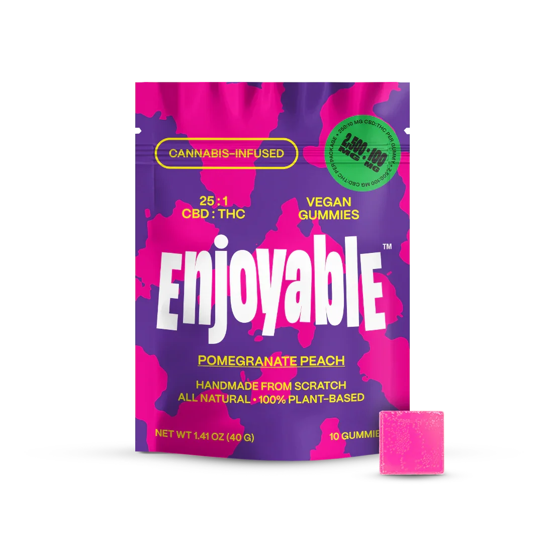 Enjoyable 25:1 CBD:THC Vegan Gummies Surfside Brands Coastal Hemp Co