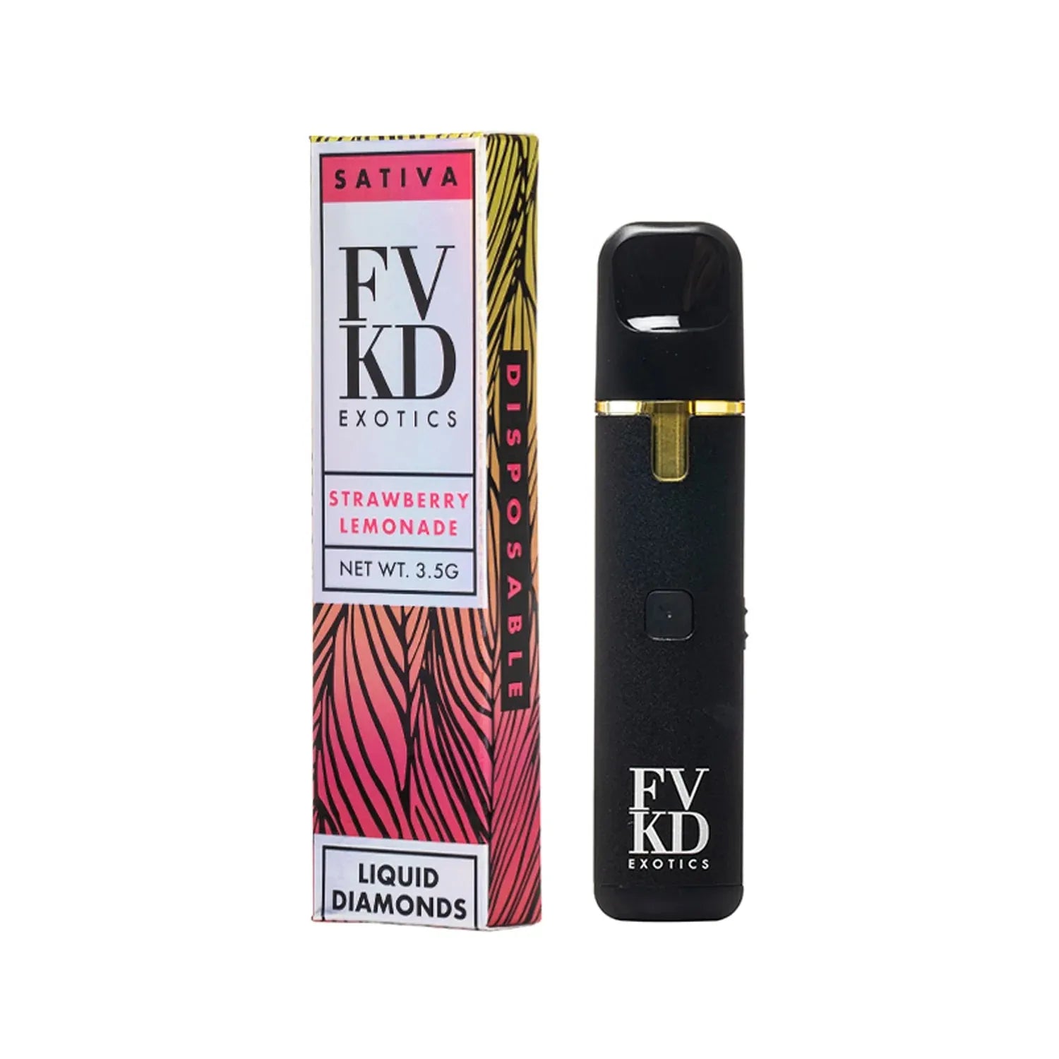 FVKD Exotics THCA Liquid Diamonds Disposable 3.5G Get FVKD Coastal Hemp Co