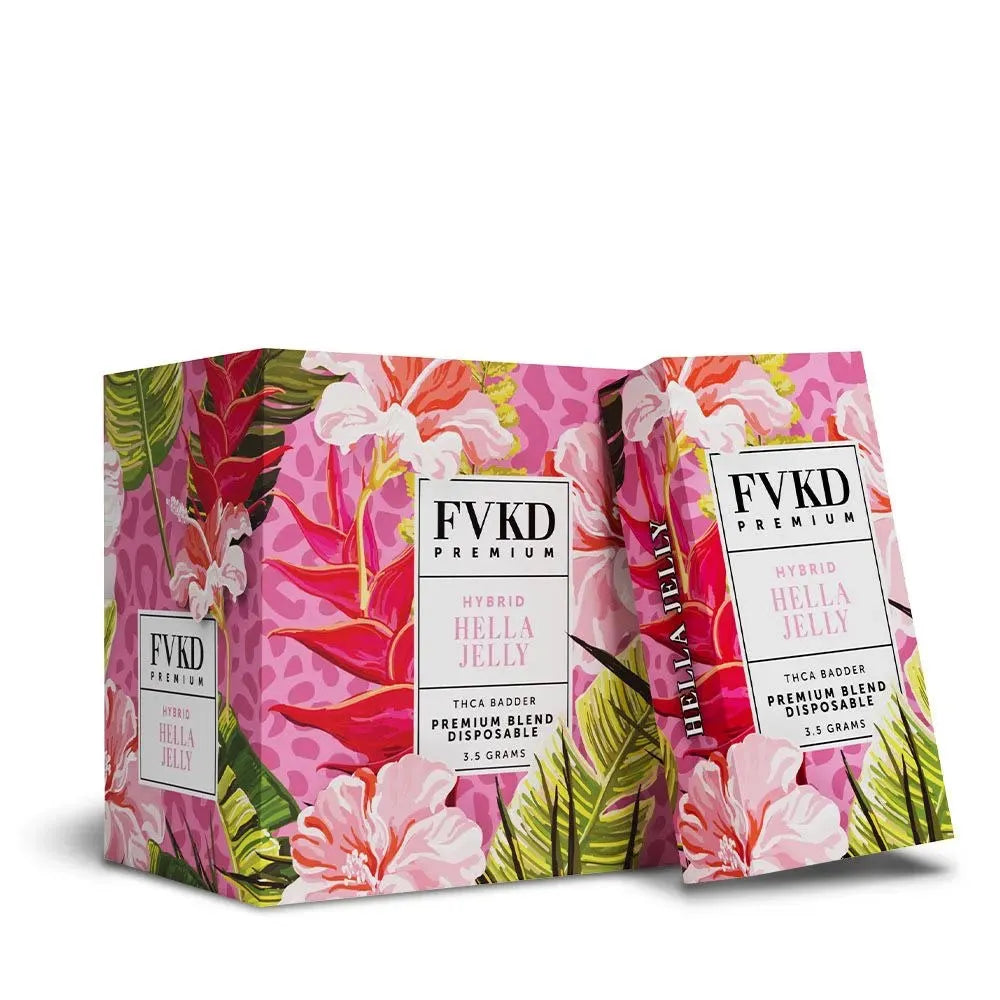 FVKD Premium THCA Badder Disposables 6pk Display FVKD Exotics Coastal Hemp Co
