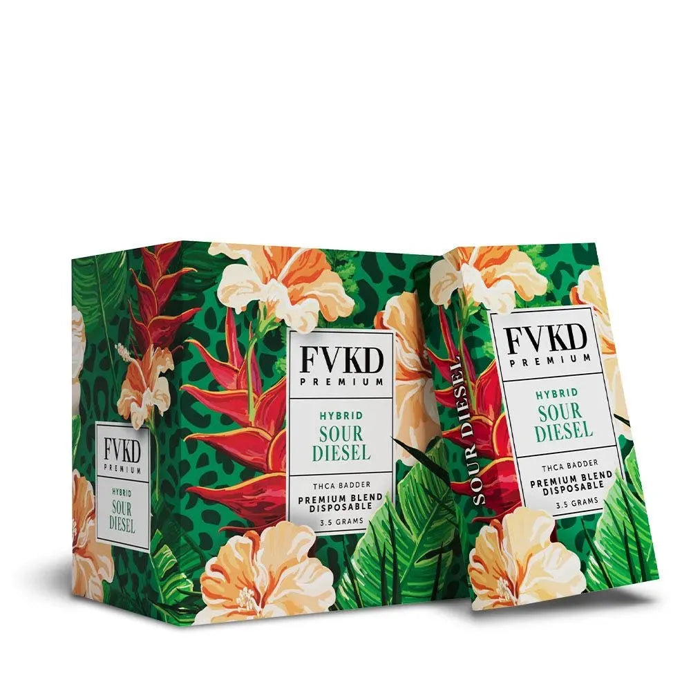 FVKD Premium THCA Badder Disposables 6pk Display FVKD Exotics Coastal Hemp Co