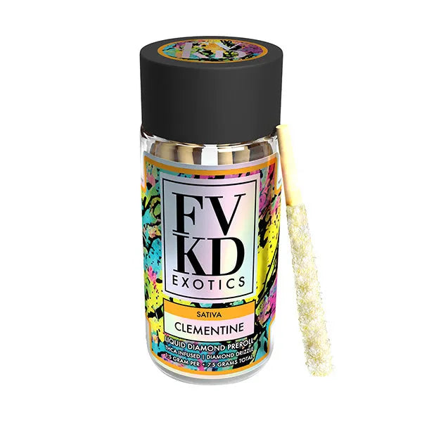 FVKD Exotics THCA Liquid Diamond PREROLLS | 7.5G Get FVKD Coastal Hemp Co
