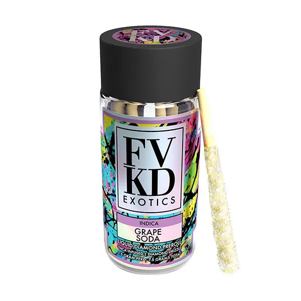 FVKD Exotics THCA Liquid Diamond PREROLLS | 7.5G Get FVKD Coastal Hemp Co