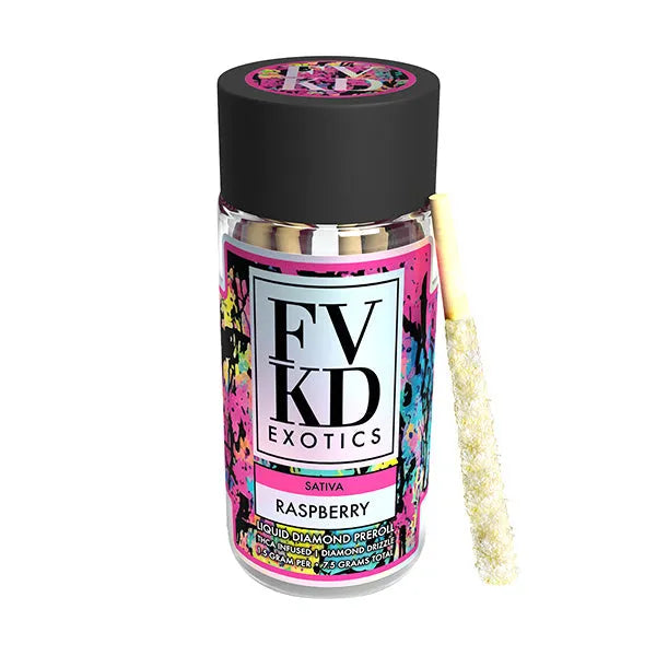 FVKD Exotics THCA Liquid Diamond PREROLLS | 7.5G Get FVKD Coastal Hemp Co
