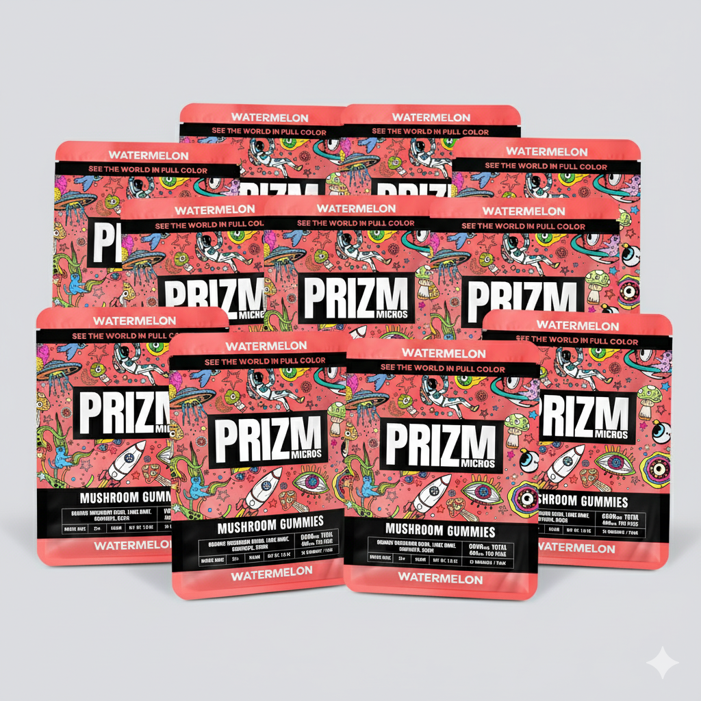 Prizm Magic Mushroom Gummies 15ct | 10-Pack Box Prizm Micros Coastal Hemp Co