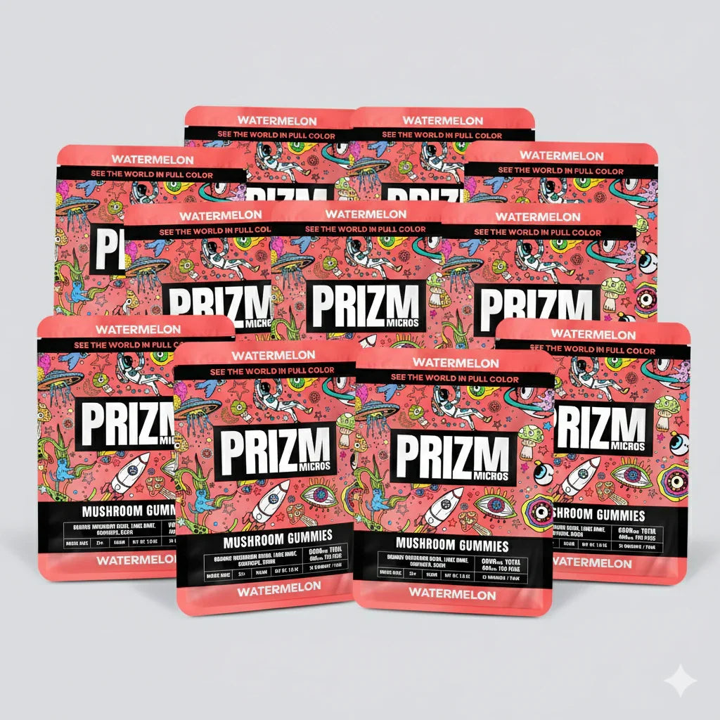 Prizm Magic Mushroom Gummies 15ct | 10-Pack Box Prizm Micros Coastal Hemp Co