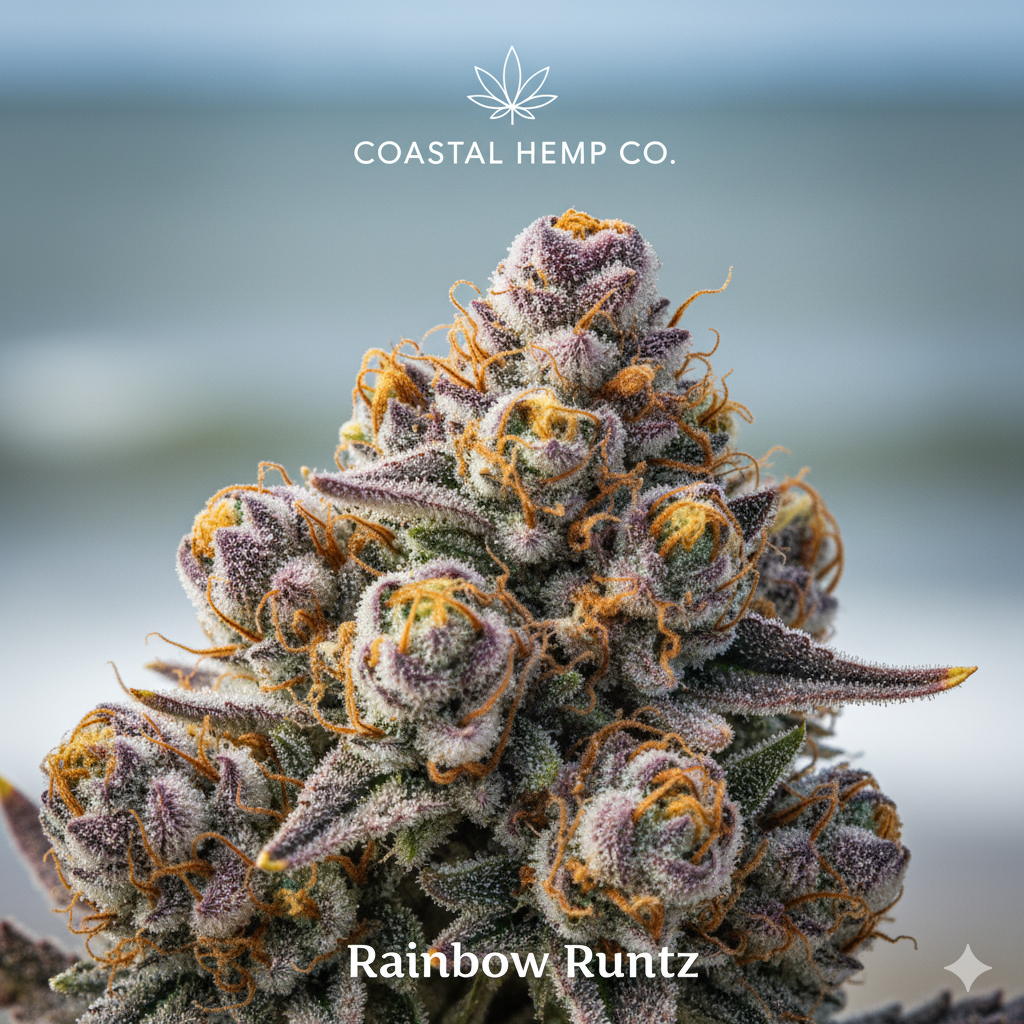 Rainbow Runtz THCa Flower Exotic - Indica Coastal Hemp Co Coastal Hemp Co