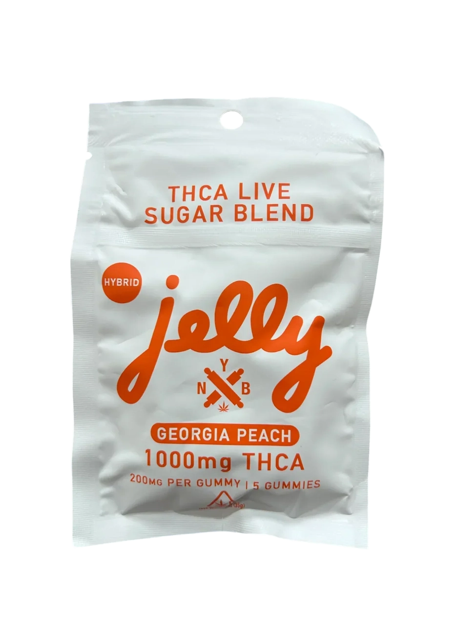 Jelly THCA Live Sugar Blend Gummies—15 hemp-derived edibles with live resin sugar, each gummy 200mg THCA, totaling 3000mg per pack.