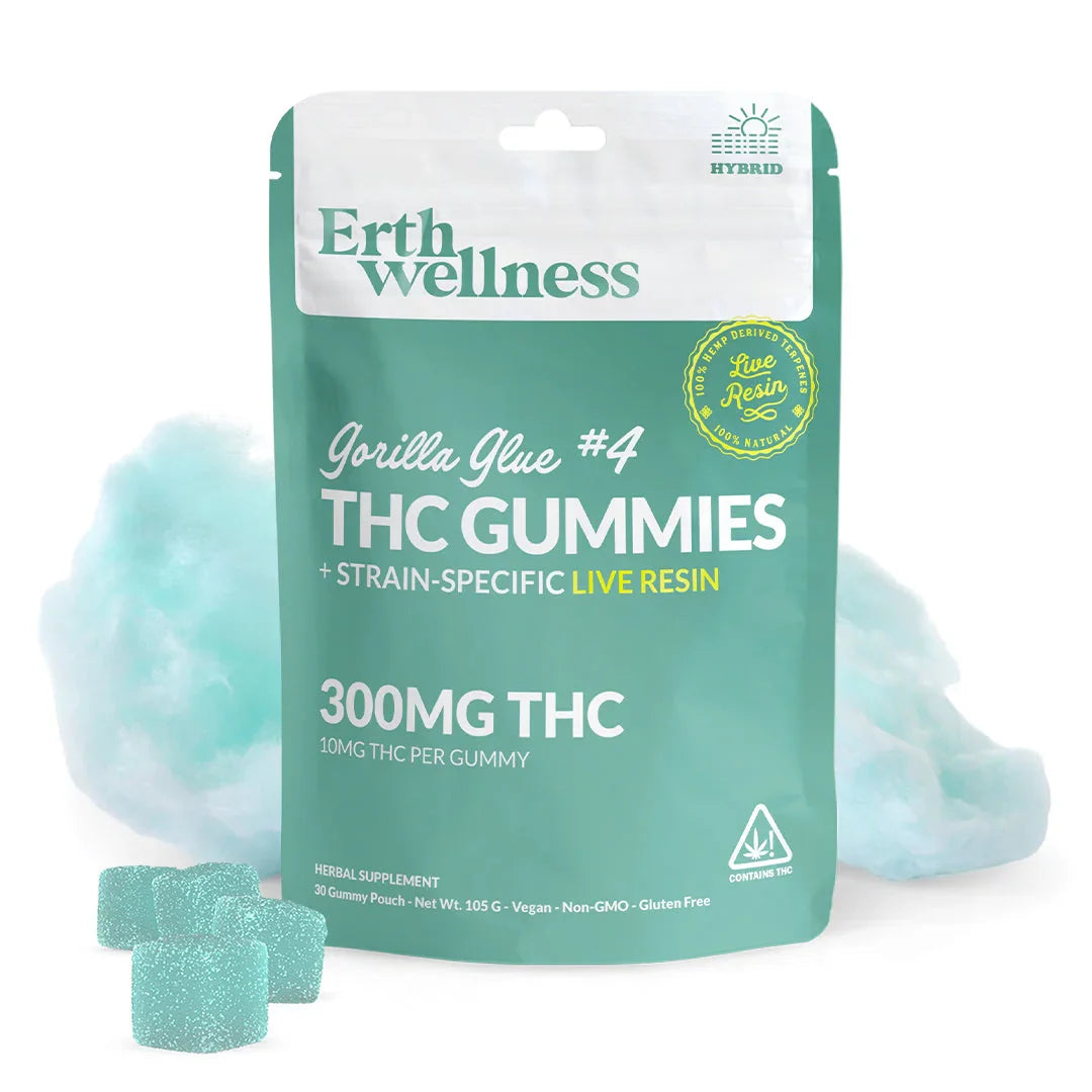 Erth Wellness D9 THC Strain-Specific Gummies + Live Resin Erth Wellness Coastal Hemp Co