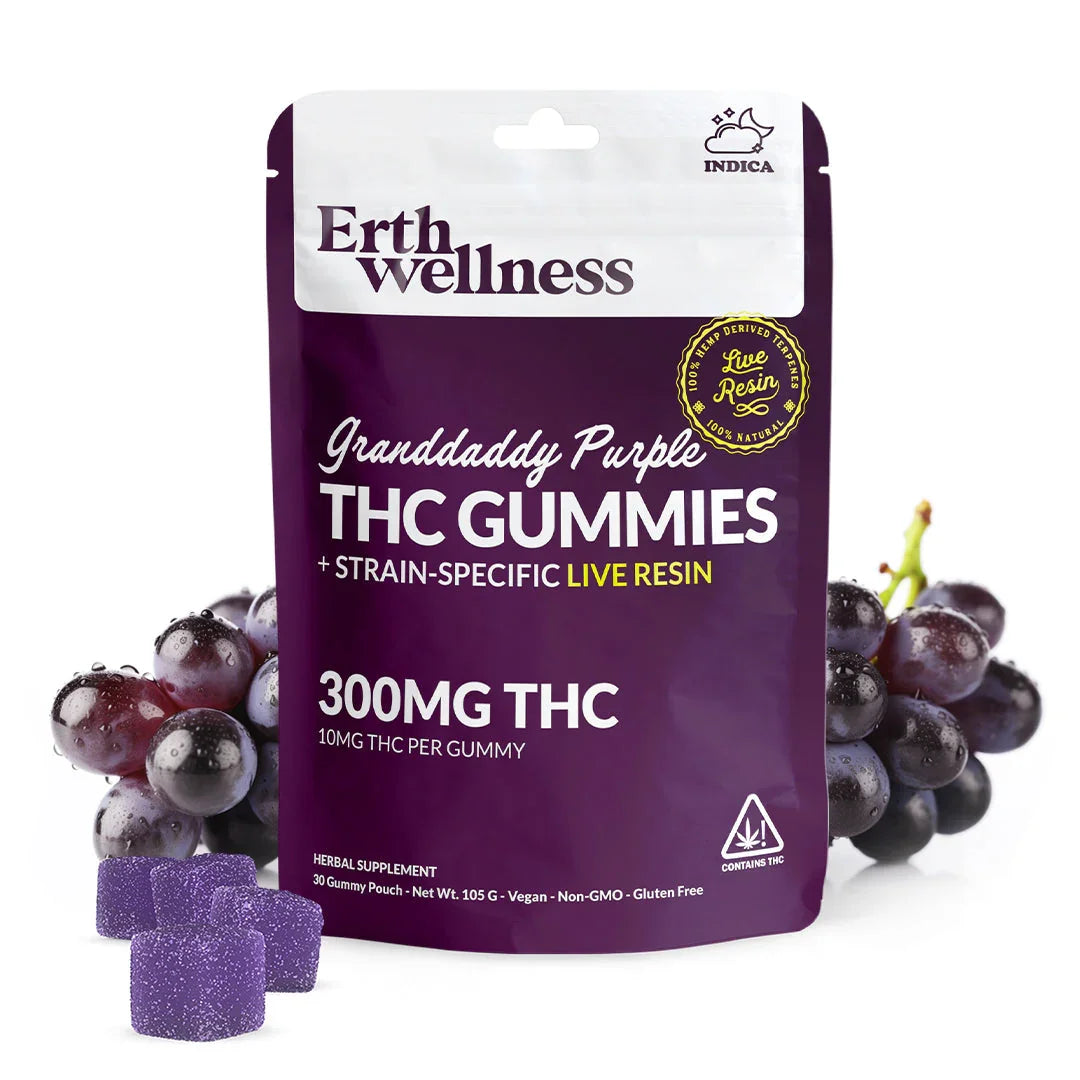 Erth Wellness D9 THC Strain-Specific Gummies + Live Resin Erth Wellness Coastal Hemp Co