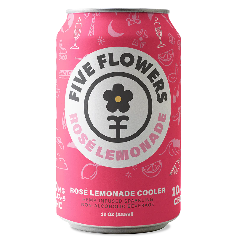 Five Flowers Delta 9 Seltzers 10mg NEW Five Flowers Coastal Hemp Co