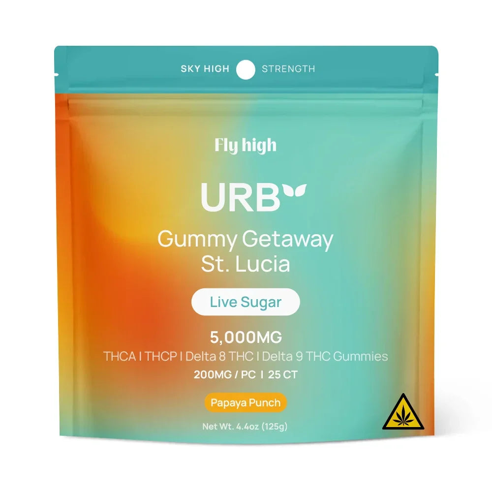 Urb Live Sugar THCA Gummies 5000MG Lifted Made Coastal Hemp Co