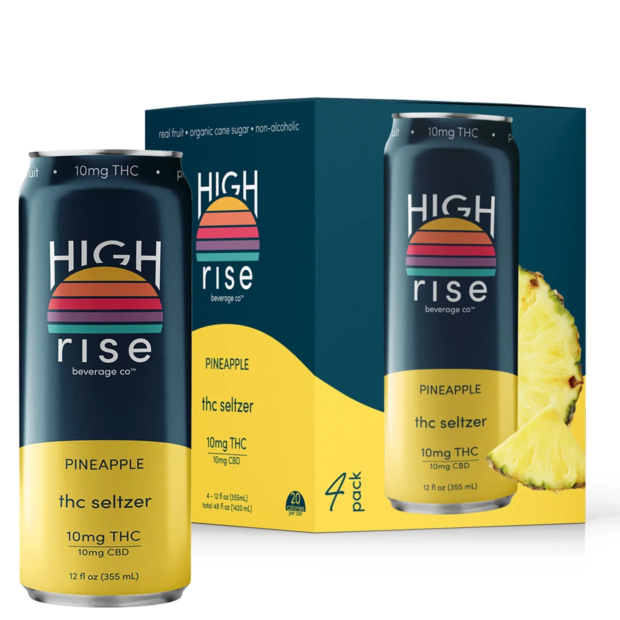 High Rise Delta-9 Seltzers 10mg High Rise Beverage Co. Coastal Hemp Co
