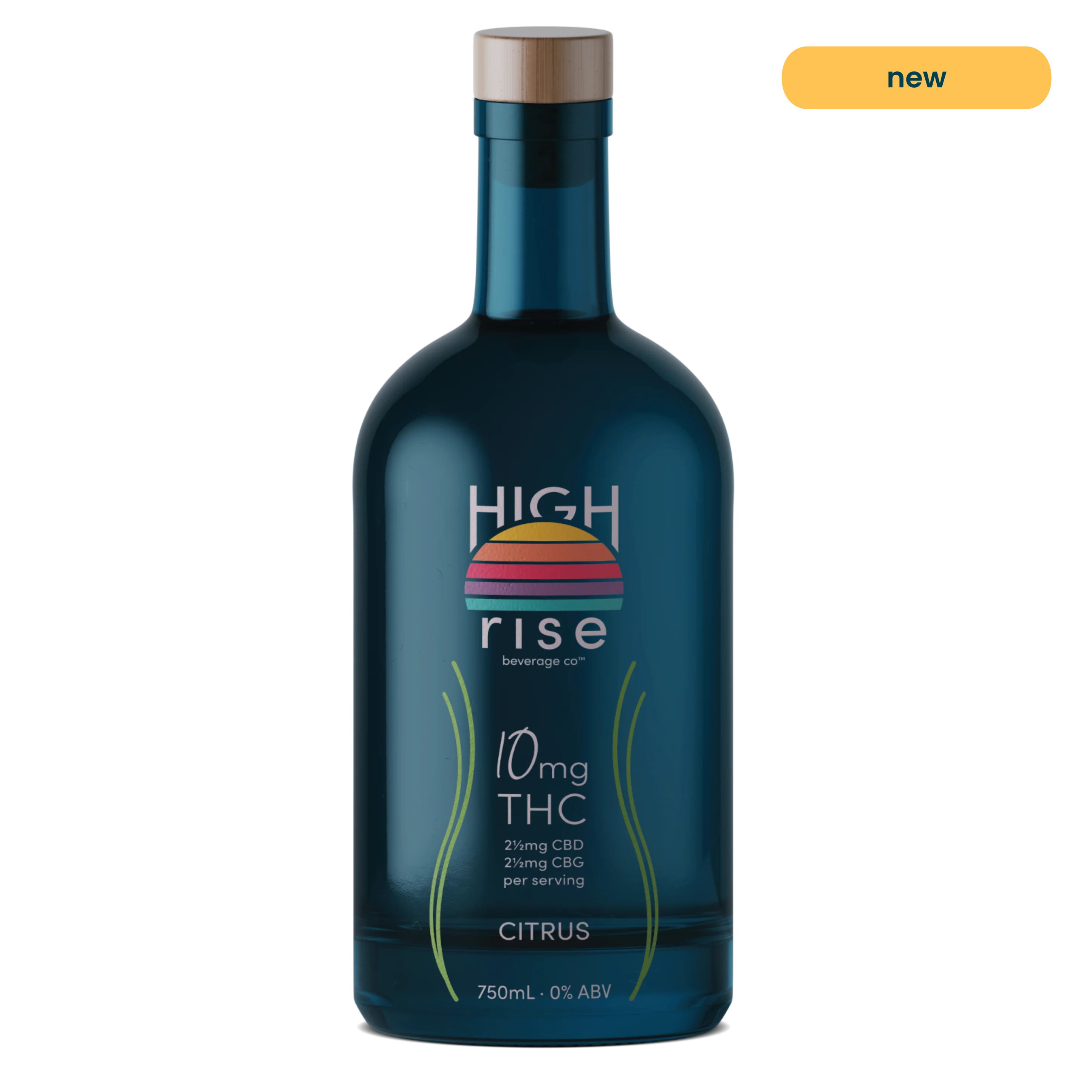High Rise Citrus Infusion 10mg New High Rise Beverage Co. Coastal Hemp Co