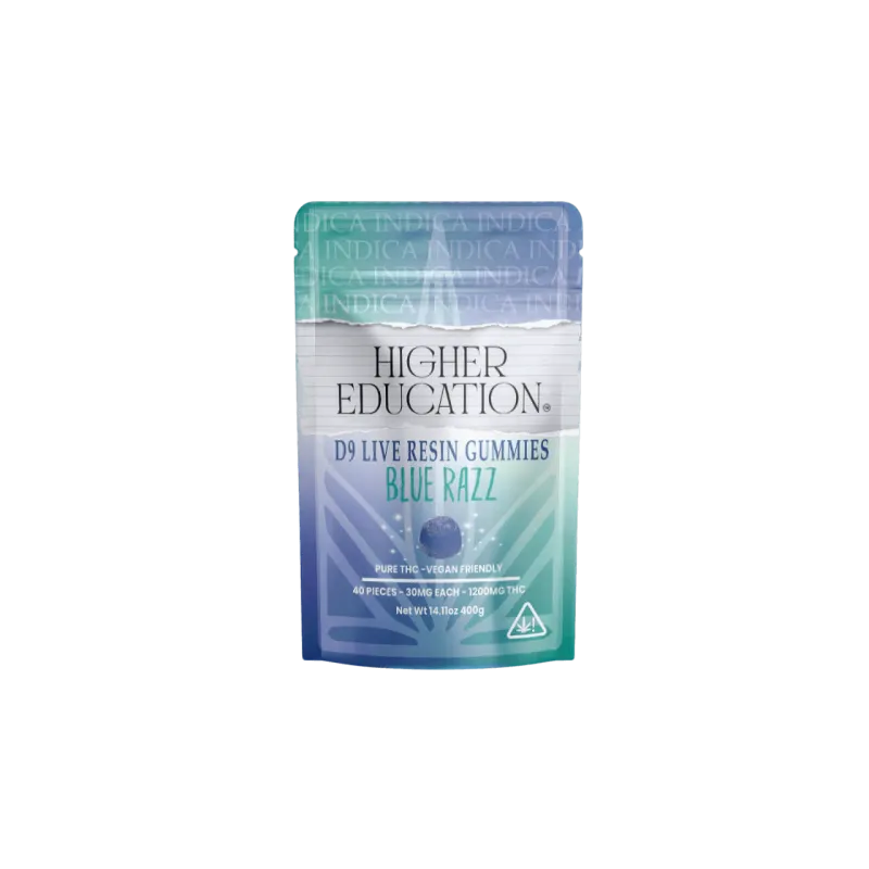 Higher Education Delta 9 Live Resin Gummies 1200mg Higher Education Coastal Hemp Co