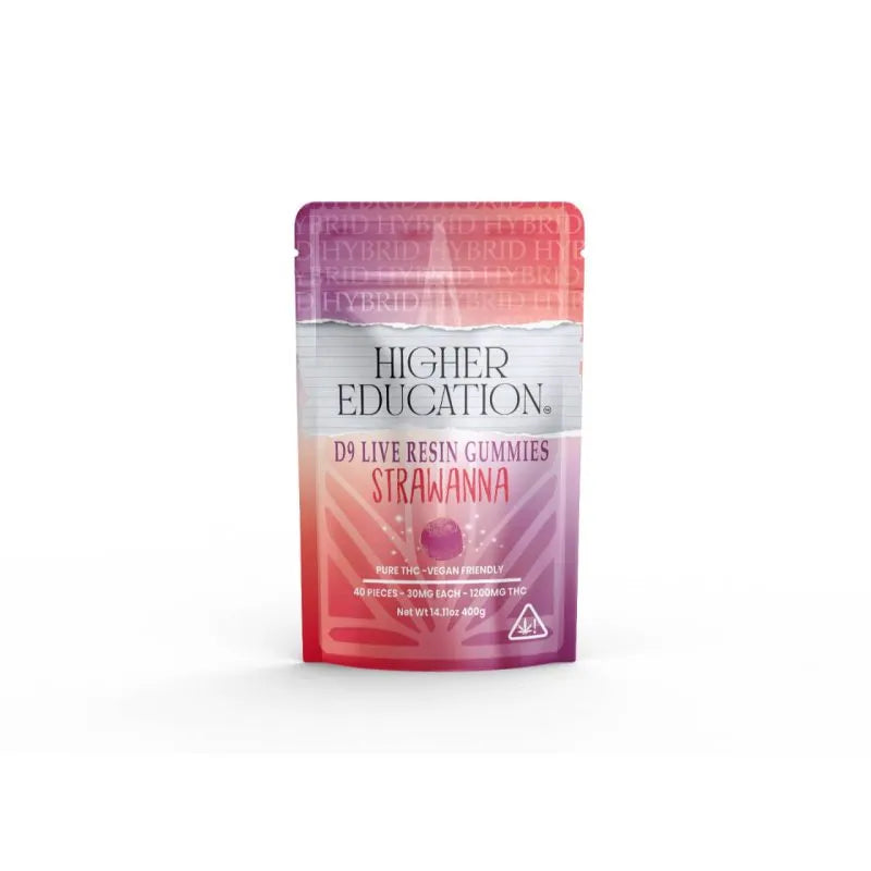 Higher Education Delta 9 Live Resin Gummies 1200mg Higher Education Coastal Hemp Co