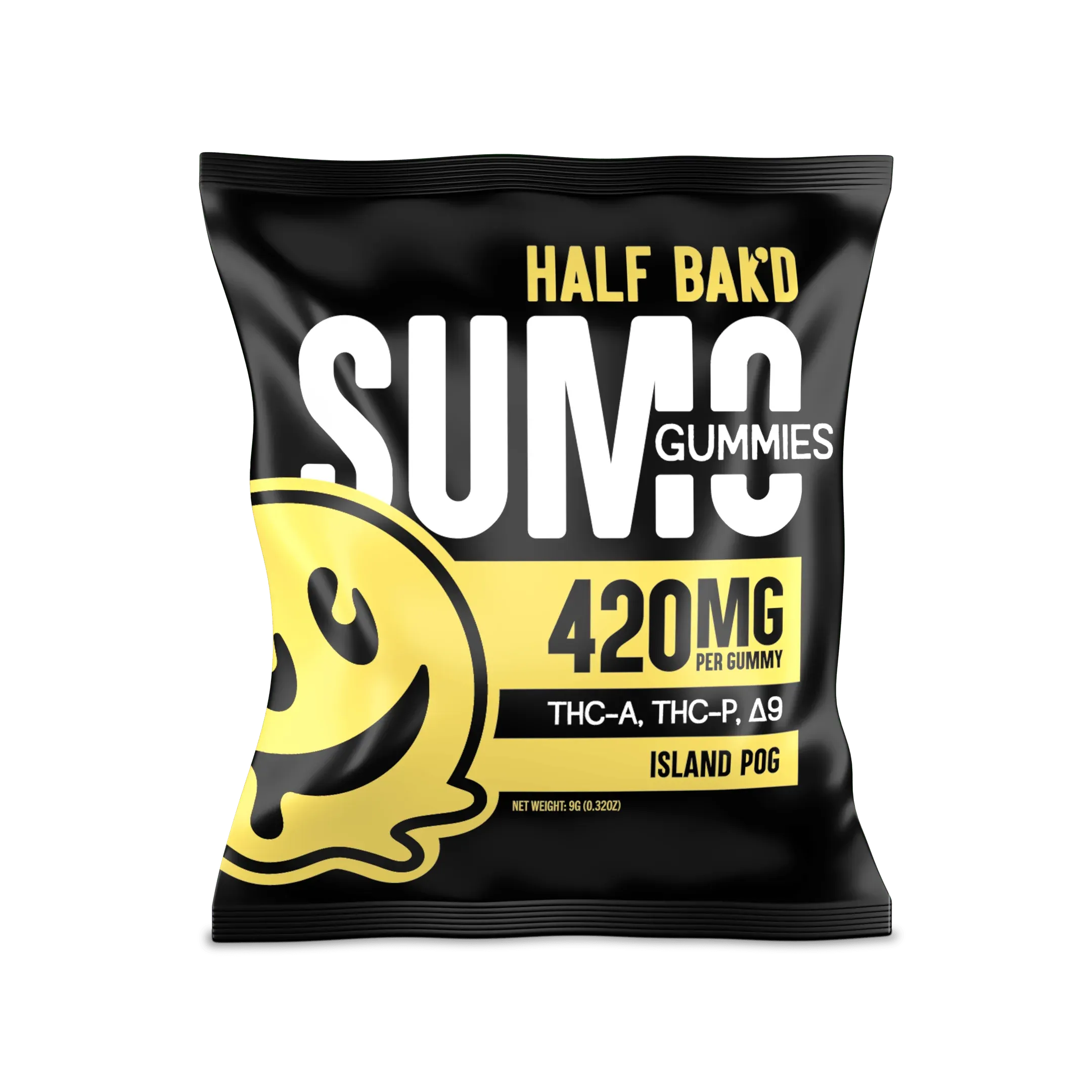 HALF BAK'D - Sumo Gummies 420mg 2ct Half Bak'd Coastal Hemp Co