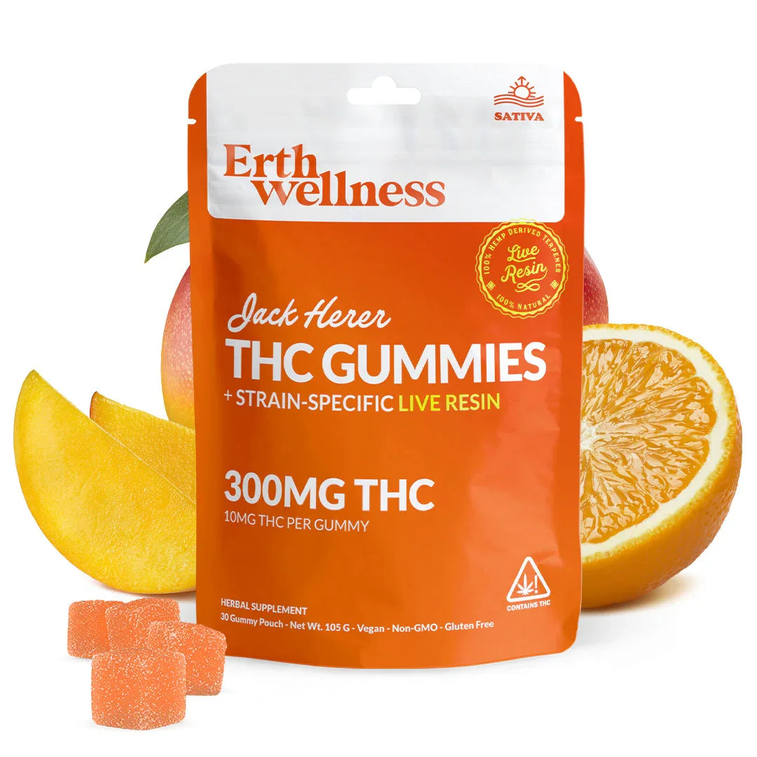 Erth Wellness D9 THC Strain-Specific Gummies + Live Resin Erth Wellness Coastal Hemp Co