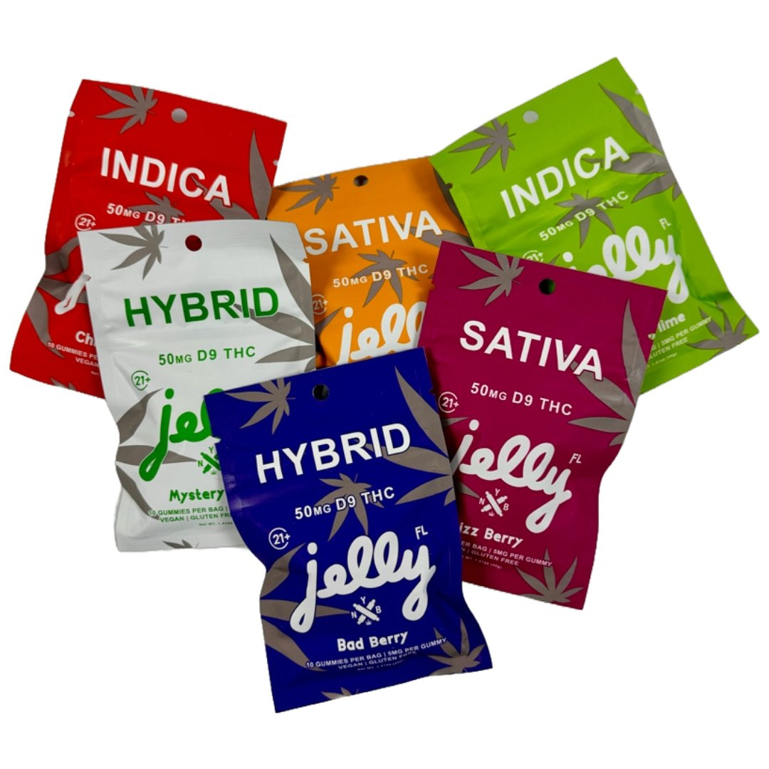 NYB Jelly Signature D9 Gummies 50mg 10ct - Coastal Hemp Co