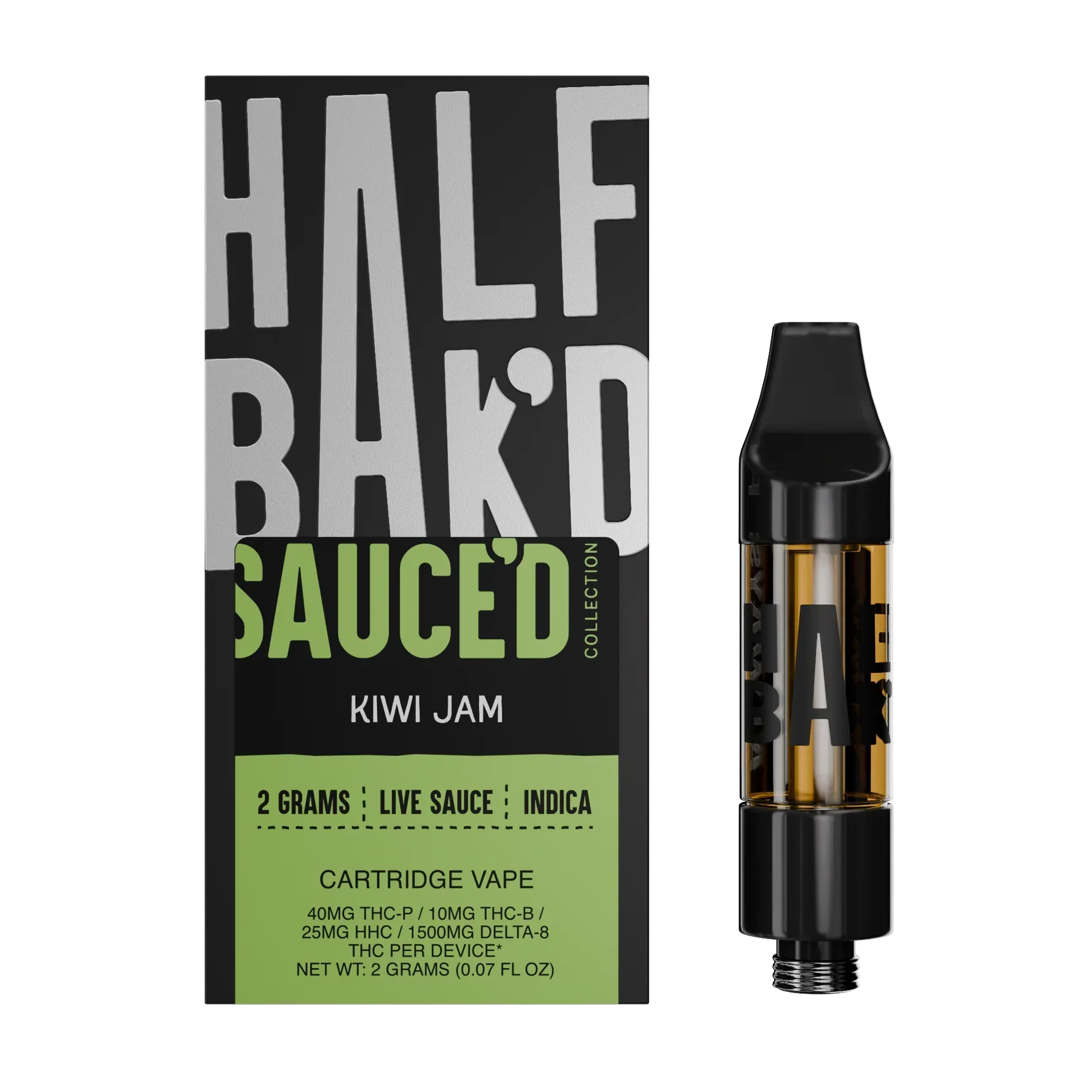 HALF BAK'D Sauce'd 2G Cartridge
