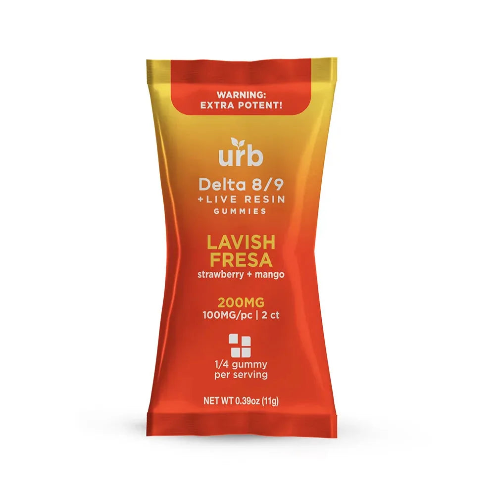 Urb D8/D9 THC Gummies 200MG 2 Pack Lifted Made Coastal Hemp Co