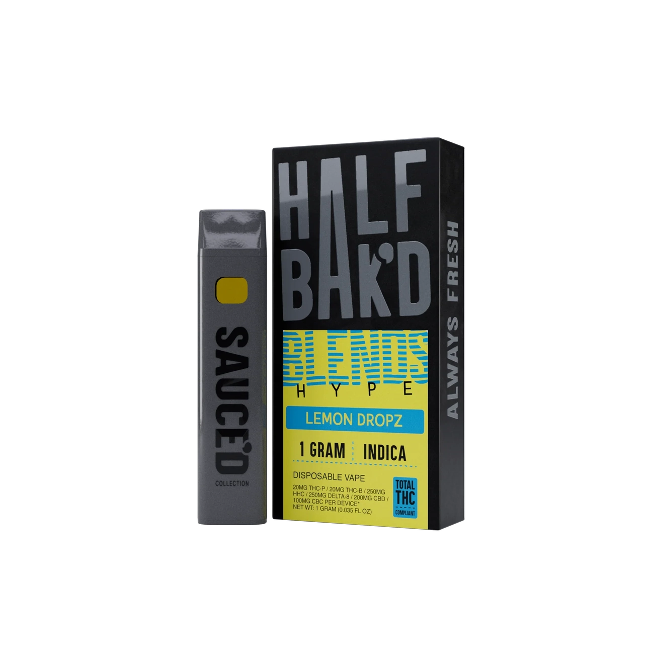 Half Baked | 1G THCP Disposable Vape Half Bak'd Coastal Hemp Co